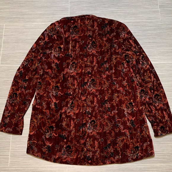 Free people crinkle velvet jacket blazer - Picture 8 of 8